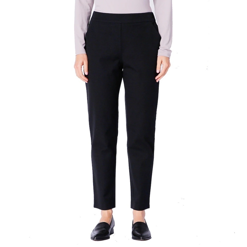 Isaac Mizrahi Live Black Slim Fit Pants Trousers Jeans Cotton Rayon Blend NWOT